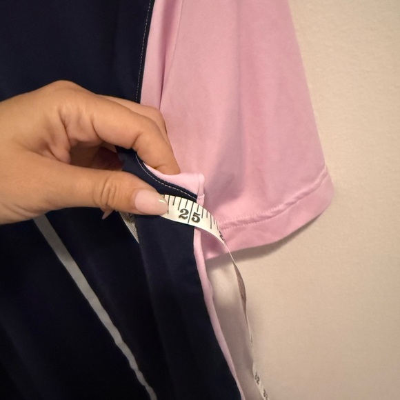 PUMA BONDED COLORBLOCK GOLF POLO NAVY PINK SZ LARGE - Picture 11 of 14